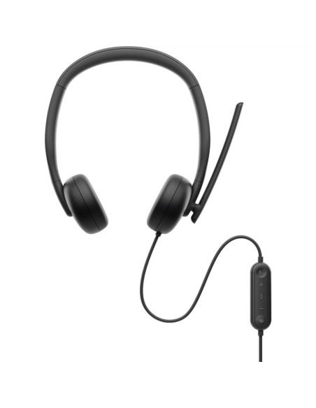 Casti audio DELL Casti Head-band DELL WH3024, Wired, noise-canceling, Negru