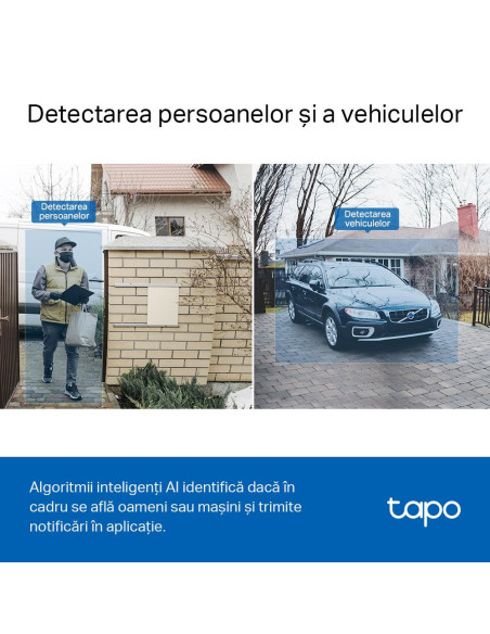 Video TP-Link Sonerie video smart TAPO D230S1, Senzor: 1/2.7“, Lentile F/NO: 2.1, IR pana la 7m, Rezistenta la ap: IP64, Unghi v