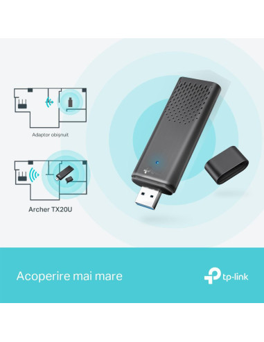 Routere Wireless TP-Link ARCHER TX20U Adaptor...