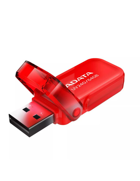 Memorii USB ADATA Memorie USB ADATA UV240 64 GB, USB 2.0, Rosu