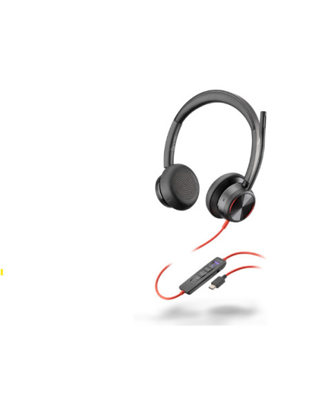 Casti audio HP Casti Head-band HP Blackwire 8225, Wired, noise-canceling, Negru