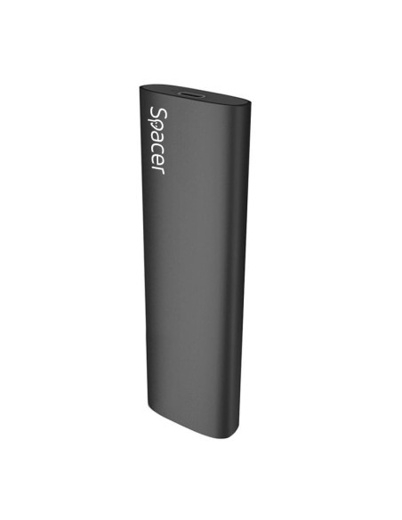 Hard Disk-uri externe SPACER Rack extern SPACER, pentru SSD M.2 PCIe NVMEE, interfata PC USB 3.1 Type C, aluminiu, negru