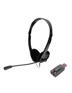 Casti audio SPACER Casti Head-band SPACER SPK-223-USB,...