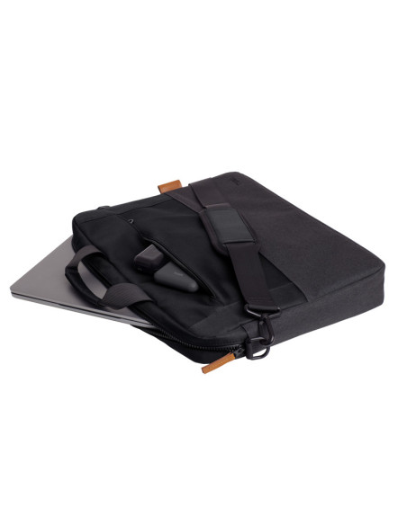 Geantă laptop TRUST Geanta laptop Trust Lisboa, pentru laptopuri cu diagonala pana in 16",2 compartimente, material POM, RPET Po