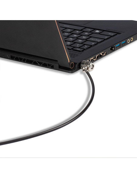 Cabluri periferice LINDY Cablu de securitate laptop Lindy 2m, negru