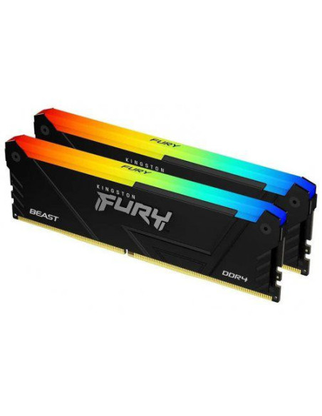 Memorii RAM Desktop KINGSTON Memorie RAM Kingston FURY Beast RGB, 32 GB DDR4, 3200 MHz, CL16