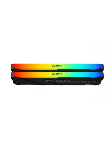 Memorii RAM Desktop KINGSTON Memorie RAM Kingston FURY Beast RGB, 32 GB DDR4, 3200 MHz, CL16
