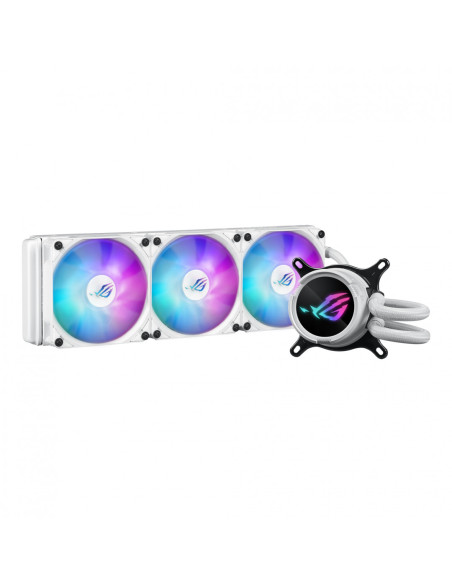 Cooler Procesor ASUS Cooler Procesor ASUS ROG Strix LC III 360 ARGB White Edition, Lichid, 12 cm, 3 ventilatoare, aRGB
