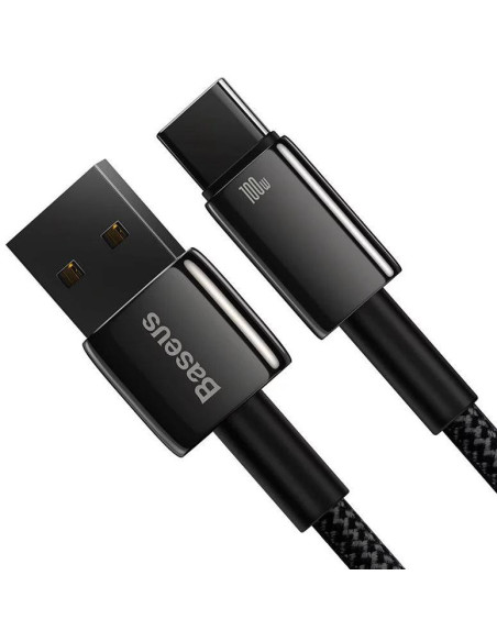 Cabluri periferice BASEUS Cablu alimentare si date Baseus, Fast Charging Data Cable pt. smartphone, USB la USB Type-C (T), 100W,