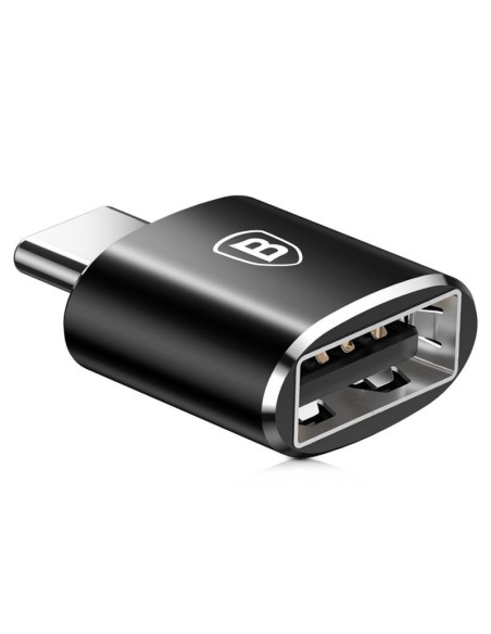 Cabluri periferice BASEUS Adaptor Baseus Mini OTG CATOTG-01, negru