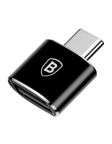 Cabluri periferice BASEUS Adaptor Baseus Mini OTG CATOTG-01, negru
