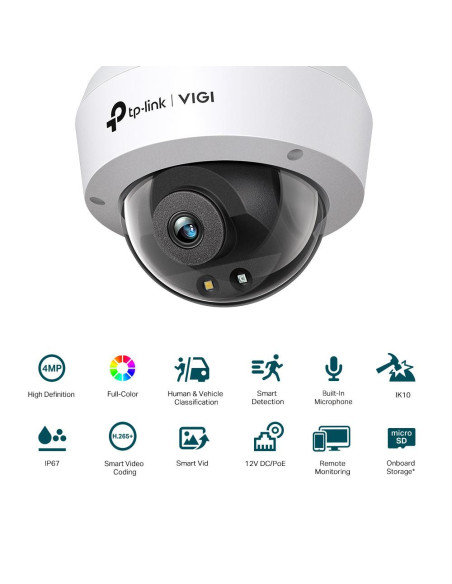 Camere supraveghere IP TP-LINK VIGI 4MP DOME NTW CAMERA 4MM