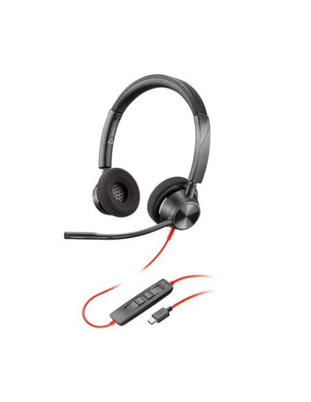 Casti audio HP Casti Head-band Poly Blackwire 3320, Wired, Negru