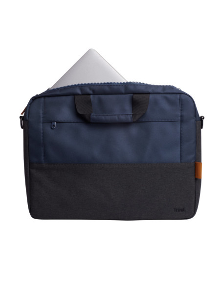 Geantă laptop TRUST Geanta laptop Trust Lisboa, pentru laptopuri cu diagonala pana in 15.6",2 compartimente, material POM, RPET