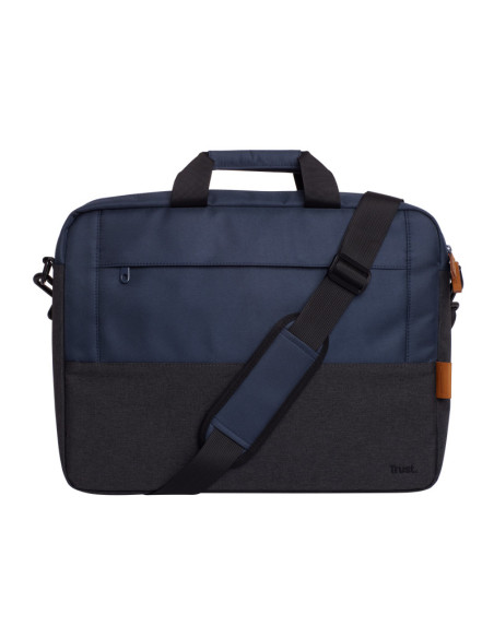 Geantă laptop TRUST Geanta laptop Trust Lisboa, pentru laptopuri cu diagonala pana in 15.6",2 compartimente, material POM, RPET