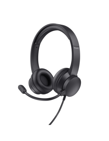 Casti audio TRUST Casti Trust Ayda cu fir, negru