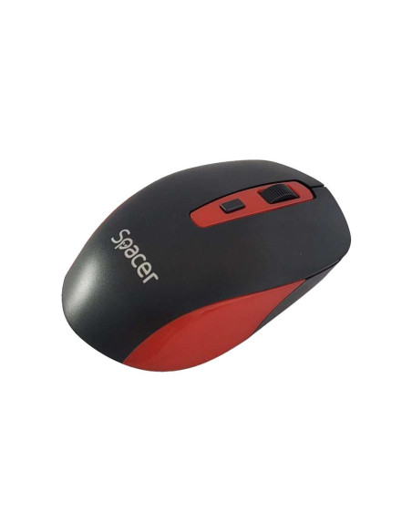 Mouse SPACER Mouse Wireless SPACER SPMO-WS01-BKRD, 1600 dpi, Multicolor