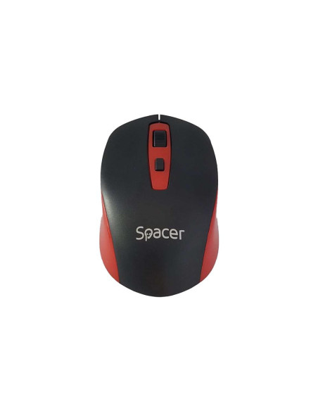 Mouse SPACER Mouse Wireless SPACER SPMO-WS01-BKRD, 1600 dpi, Multicolor