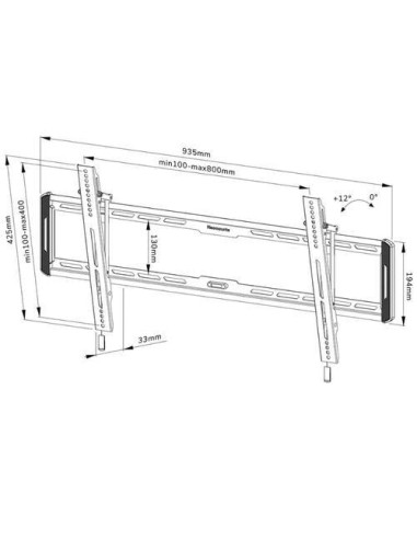 Suport TV / Monitor NEOMOUNTS Suport perete...