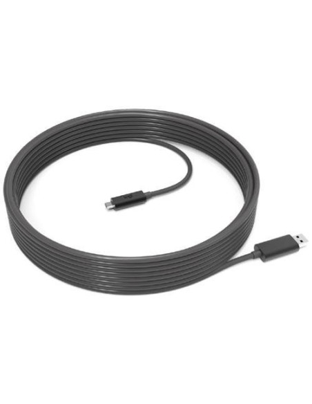 Cabluri periferice LOGITECH Cablu de date Logitech conector 1:USB conector 2:USB-C, lungime 10m, negru