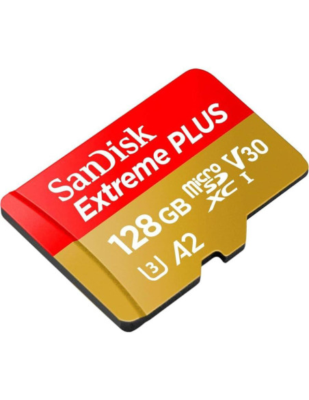 Carduri memorie SANDISK Card de Memorie MicroSDXC SanDisk Extreme PLUS, 128GB, Clasa 10, R/W speed: up to 100MB/s/ 90MB/s, inclu