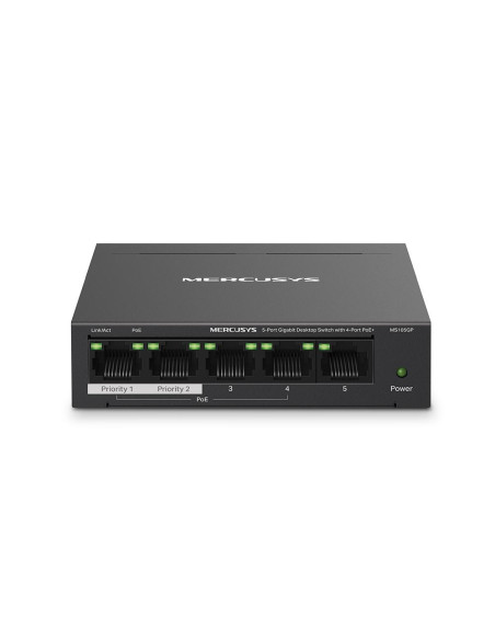 Switch-uri MERCUSYS DESKTOP SWITCH 5PORT MS105GP POE, Interfata: 5 x 5× 10/100/1000 Mbps RJ45 ports, 4 x POE, PoE Power Budget:
