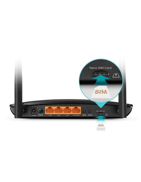 Routere Wireless TP-LINK ROUTER 4G+ AC1200 Dual-Band CAT6 ARCHER MR500, interfata: 1× Porturi LAN/WAN 10/100/1000 Mbps, 3× Portu