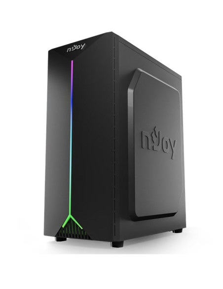 Carcase NJOY Carcasa NJOY Anil, RGB, Mid Tower, Black