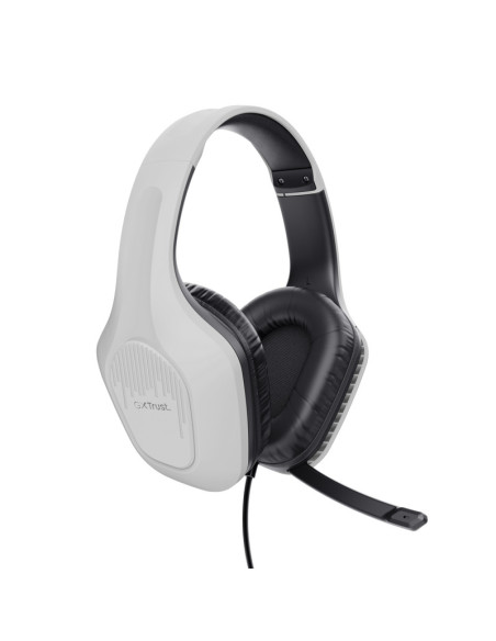 Casti audio TRUST Casti Gaming Head-band Trust GXT 415W Zirox, Wired, Alb
