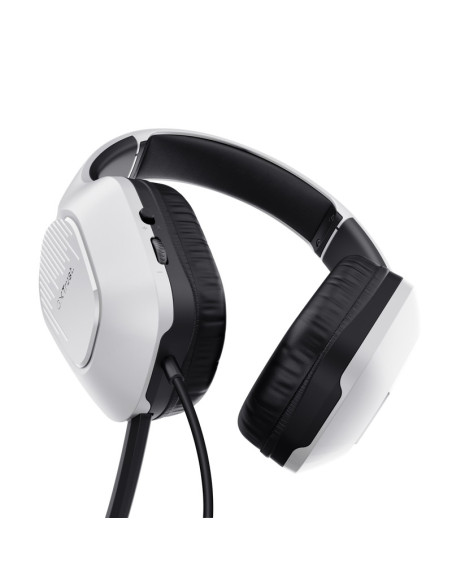 Casti audio TRUST Casti Gaming Head-band Trust GXT 415W Zirox, Wired, Alb