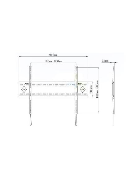 Suport TV / Monitor NEOMOUNTS Suport perete NM 60"-100" 150kg ng