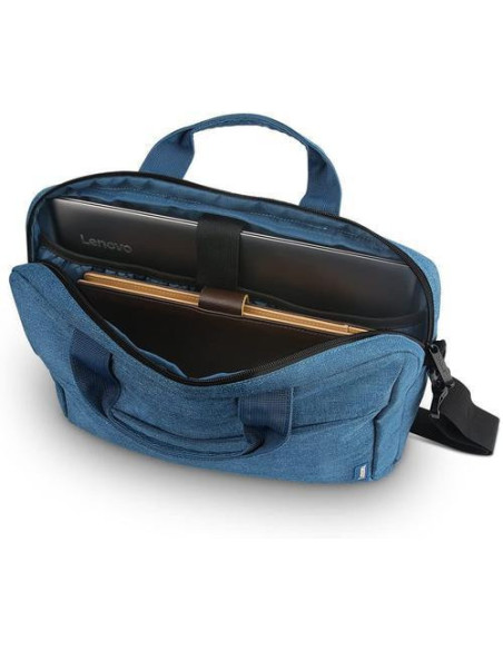 Geantă laptop LENOVO Geanta laptop Lenovo Casual Toploader T210, 15.6", Blue, rezistent la apa, compartiment accesorii, comparti