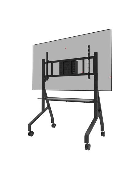 Suport TV / Monitor NEOMOUNTS Stand podea mobil/fix Neomounts FL50-575BL1 pentru display-uri cu diagonale 65"-110", sistem de pr