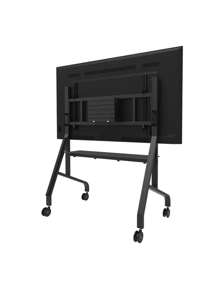 Suport TV / Monitor NEOMOUNTS Stand podea mobil/fix Neomounts FL50-575BL1 pentru display-uri cu diagonale 65"-110", sistem de pr
