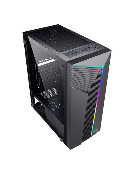 Carcase SPACER Carcasa SPACER WARRIOR, RGB, Mid Tower, Black