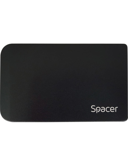 Hard Disk-uri externe SPACER RACK extern SPACER, pt HDD/SSD, 2.5 inch, SATA, interfata PC USB 3.0, Husa piele sintetitca, alumin