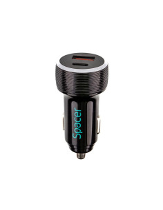 Incarcatoare telefoane SPACER Alim. auto Spacer USB-A&C...