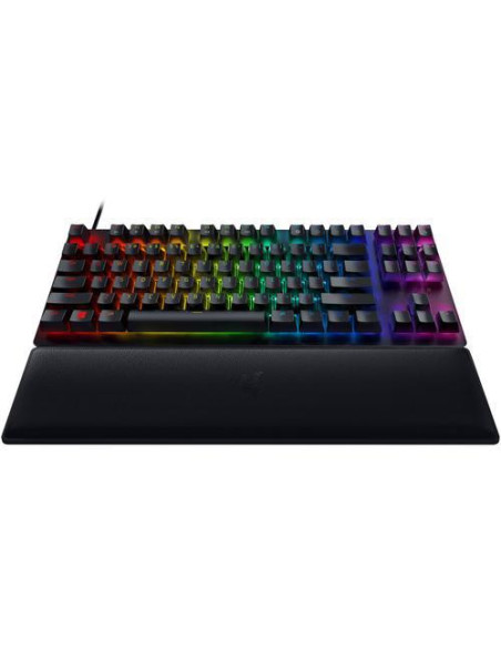 Tastaturi RAZER Tastatura Mecanica Gaming Razer Huntsman V2 Tenkeyless, RGB, USB, negru