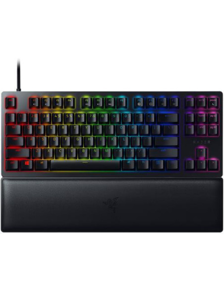 Tastaturi RAZER Tastatura Mecanica Gaming Razer Huntsman V2 Tenkeyless, RGB, USB, negru