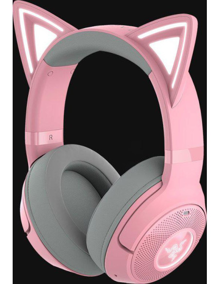 Casti audio RAZER Casti Gaming Head-band Razer Kraken Kitty V2 BT, Wireless, noise-canceling, roz