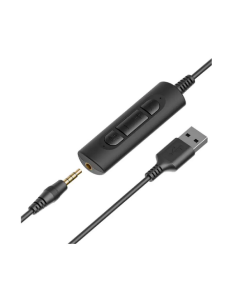 Casti audio AXTEL Casti Head-band Axtel One UC35, Wired, noise-canceling, Negru