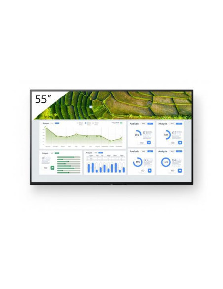 Monitoare Signage SONY Monitor signage Sony BZ30L, 55", 440nit, 24/7, UHD, panel IPS, D-LED, 8ms, contrast static 1200:1, contra