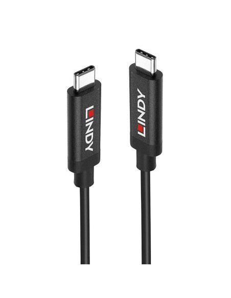 Cabluri periferice Lindy Cablu USB 3.2 Gen 2 C/C Activ, negru