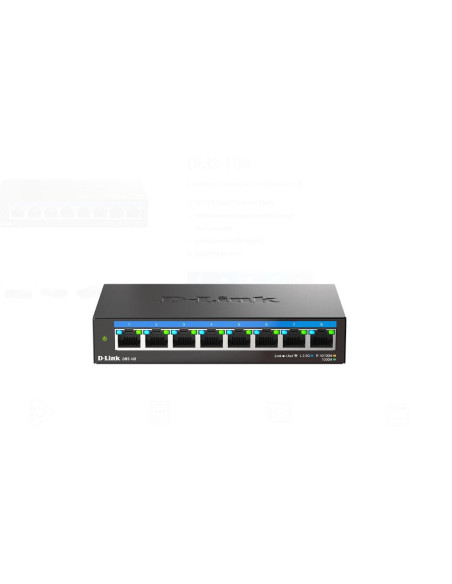 Switch-uri D-LINK DMS-108 UNMANAGED SWITCH 8 PORT, Interfata: 8 x 10/100Mbps/1G/2.5G, Auto MDI/MDIX, Capacitate Switch 40 Gbps,