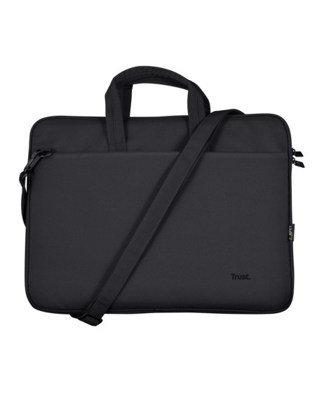 Geantă laptop TRUST Kit Geanta de laptop Trust Bologna pentru laptop-uri cu diagonala de pana la 16", mouse Trust wireless, negr