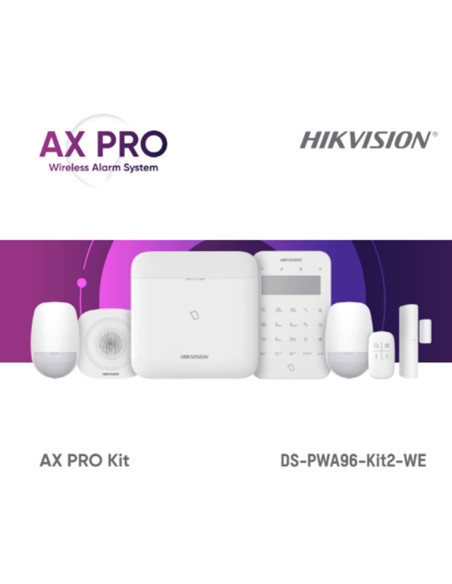 Centrale si tastaturi HIKVISION KIT AXPRO MIDLE LEVEL WIRELESS 868MHZ