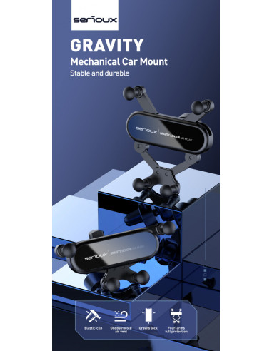 Accesorii SERIOUX Suport auto telefon Gravity...