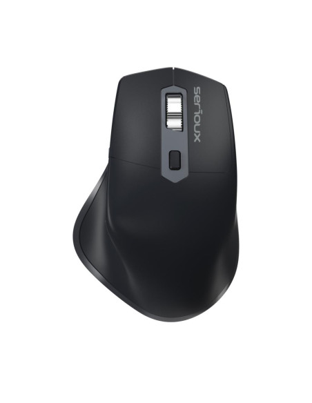Mouse SERIOUX Mouse Serioux Apex 166 Wireless reincarcabil USB-C, Negru, senzor: Optic, DPI: 800/ 1200/1600/ 2400, conexiune: Do