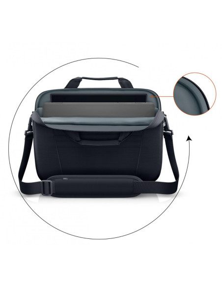 Geantă laptop Dell EcoLoop Pro Slim Briefcase 15, Color: Black, Laptop Compatibility: Fits most laptops with screen sizes up to