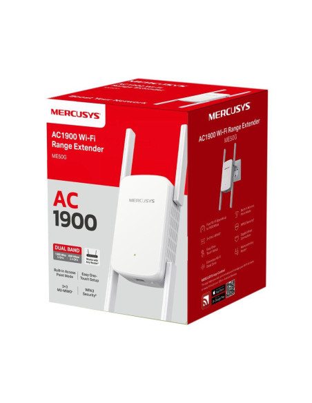 Access point & Range Ext. MERCUSYS Wi-Fi Range Extender Mercusys AC1900 ME50G Dual-Band, Standarde Wireless: IEEE 802.11a/n/ac 5